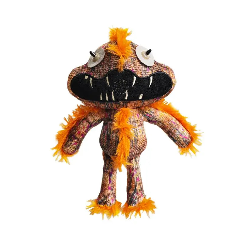The Prototypes 1006 Lily plush monster toy with orange features and unique fabric design.