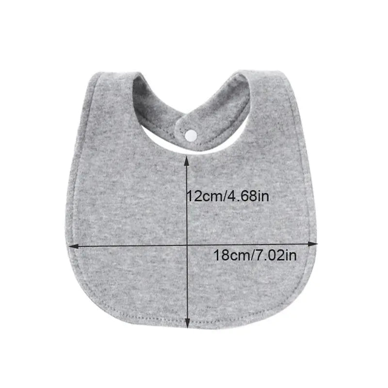 4Pcs Baby Bibs Burp Newborn Bibs, perfect baby bibs set for newborns with soft gray fabric.