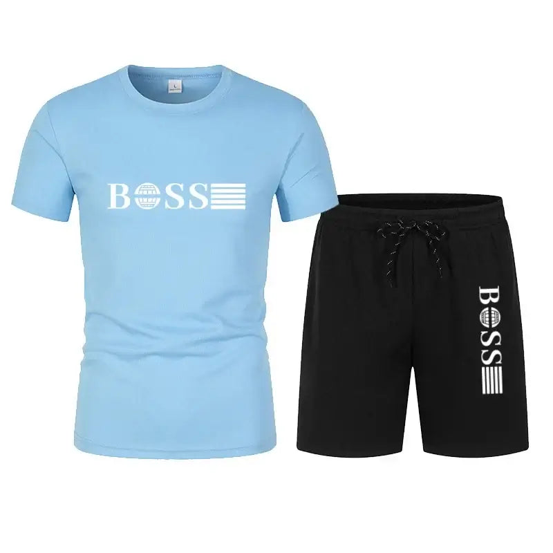 Boss t-shirt and shorts set
