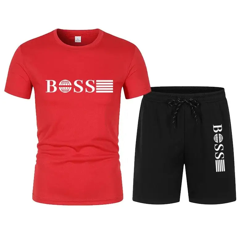 Boss t-shirt and shorts set