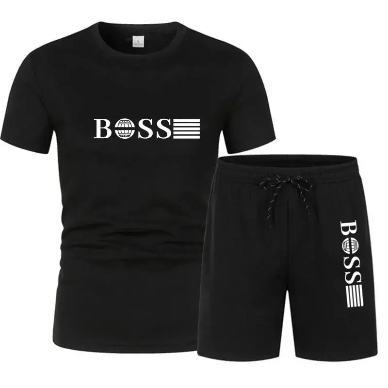 Boss t-shirt and shorts set