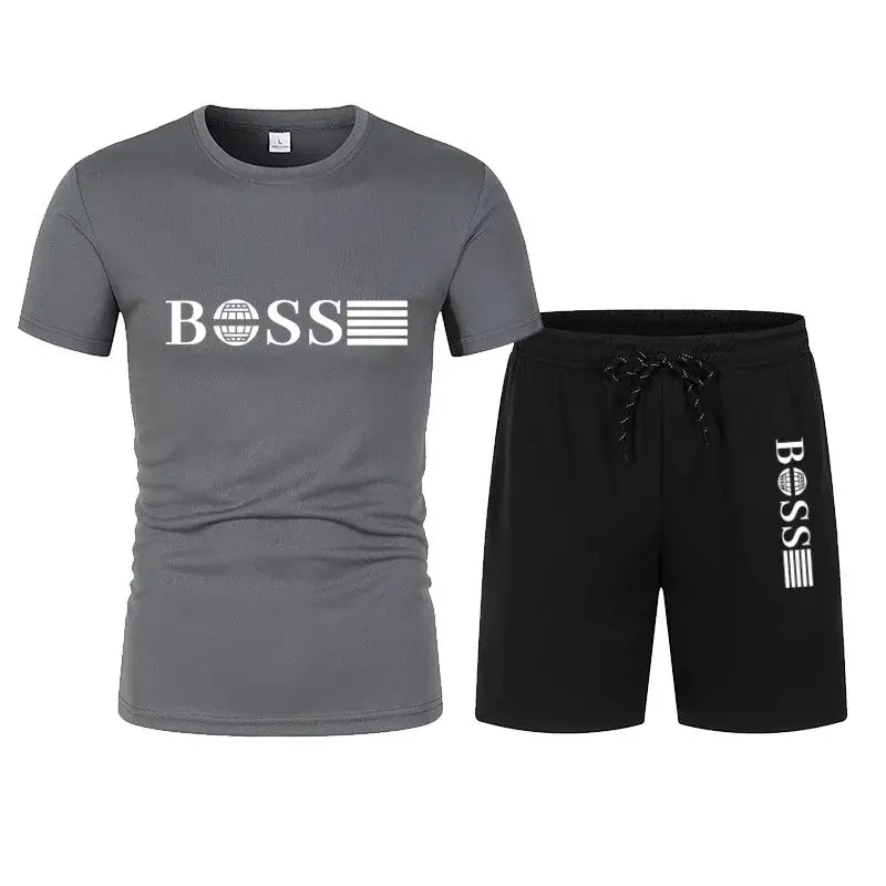 Boss t-shirt and shorts set