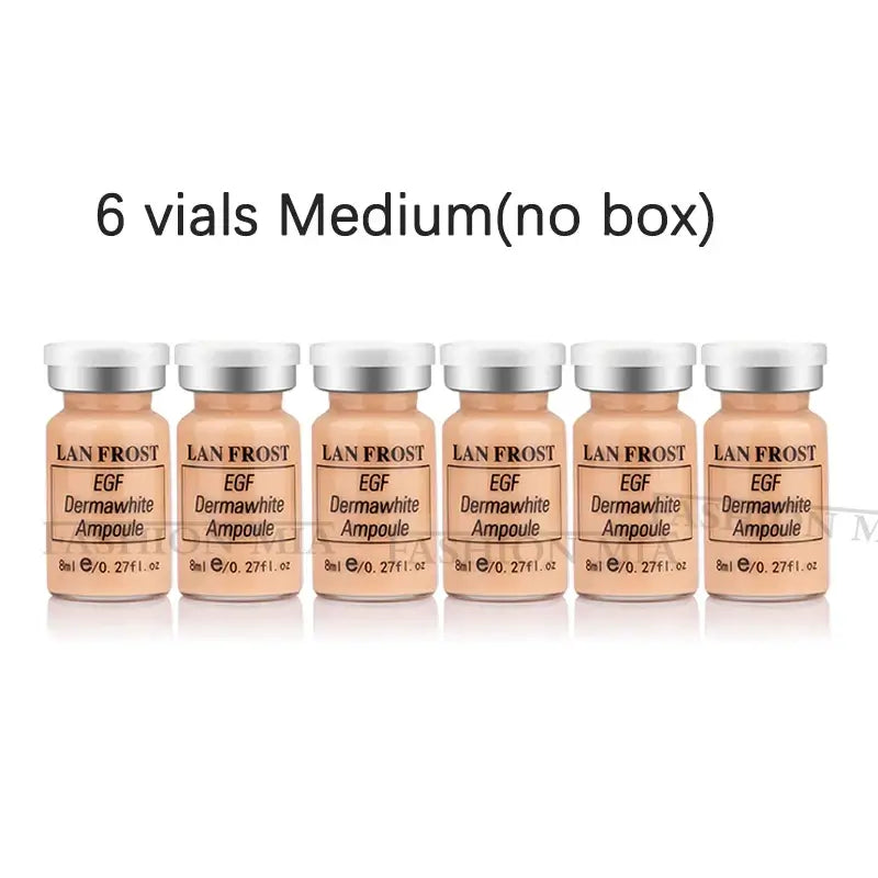 6 vials of LAN FROST EGF Dermawhite Ampoule in Medium, no box