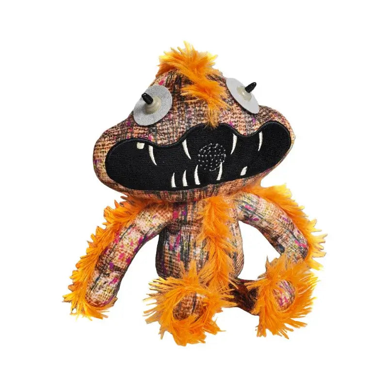The Prototypes 1006 Lily plush monster toy with vibrant orange and multi-colored pattern.